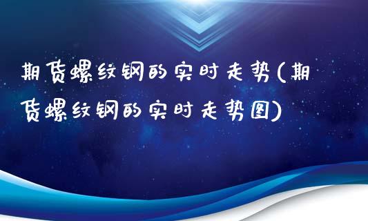 期货螺纹钢的实时走势(期货螺纹钢的实时走势图)_https://www.tuowei-mould.com_德指期货_第1张